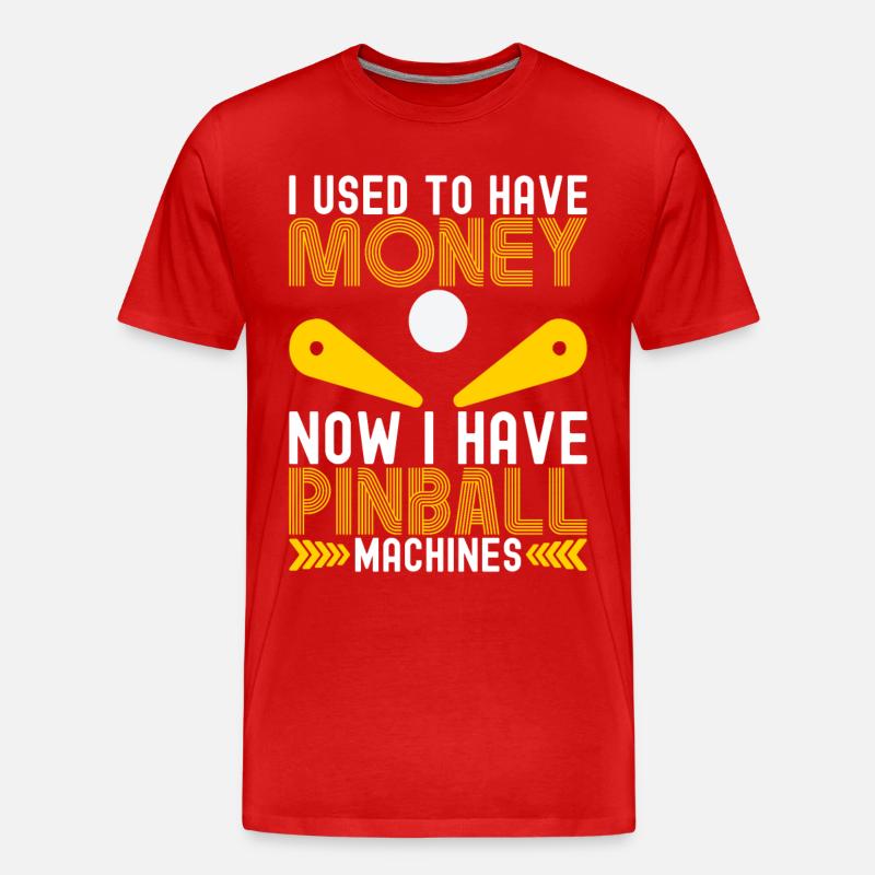 Pinball Flipper - Männer Premium Bio T-Shirt - Rot