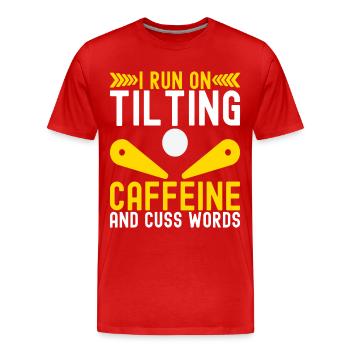 Pinball Flipper - T-shirt bio Premium Homme - rouge - Devant - Damien (186cm)