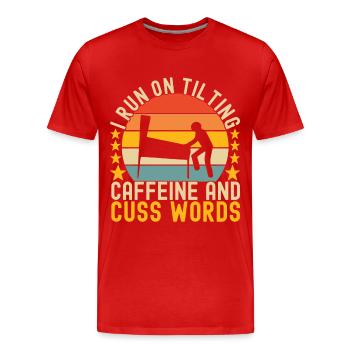 Pinball Flipper - Men's Premium Organic T-Shirt - red - Front - Damien (186cm)
