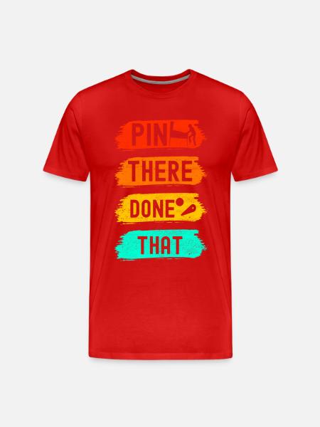 Pinball Flipper - Men's Premium Organic T-Shirt - red