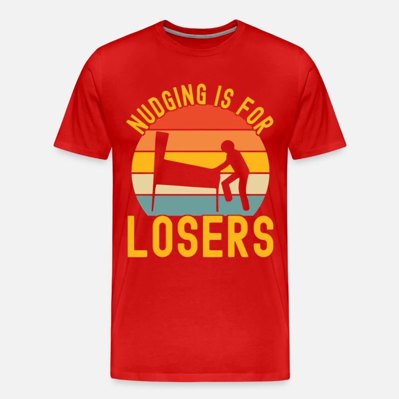 Pinball Flipper - Männer Premium Bio T-Shirt - Rot