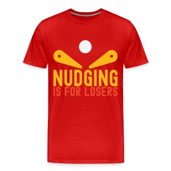 Pinball Flipper - Männer Premium Bio T-Shirt - Rot - Vorne - Damien (186cm)