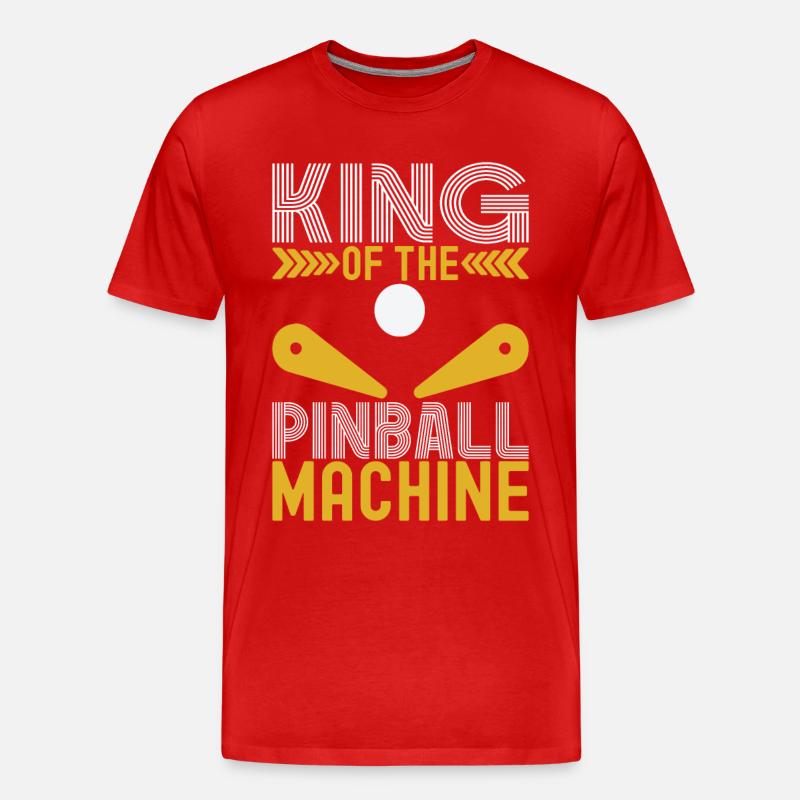 Pinball Flipper - Männer Premium Bio T-Shirt - Rot