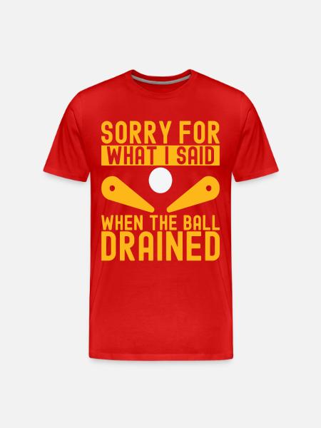 Pinball Flipper - Men's Premium Organic T-Shirt - red