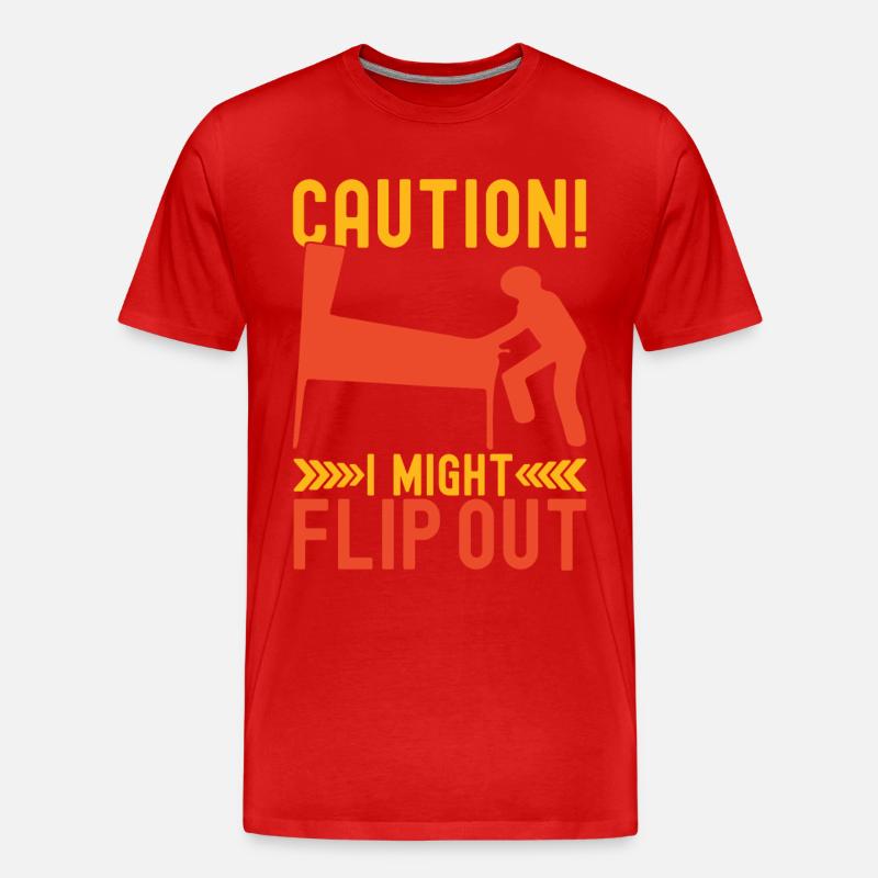 Pinball Flipper - Männer Premium Bio T-Shirt - Rot