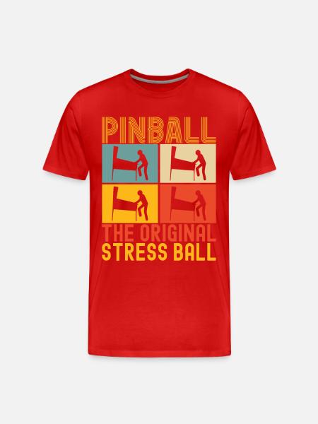 Pinball Flipper - Men's Premium Organic T-Shirt - red