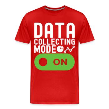 Data Science Data Analyst - Men's Premium Organic T-Shirt - red - Front - Damien (186cm)