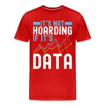 Data Science Data Analyst - Men's Premium Organic T-Shirt - red - Front - Damien (186cm)