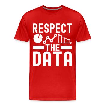 Data Science Data Analyst - Men's Premium Organic T-Shirt - red - Front - Damien (186cm)