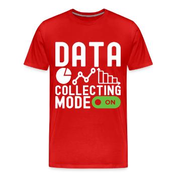 Data Science Data Analyst - Men's Premium Organic T-Shirt - red - Front - Damien (186cm)