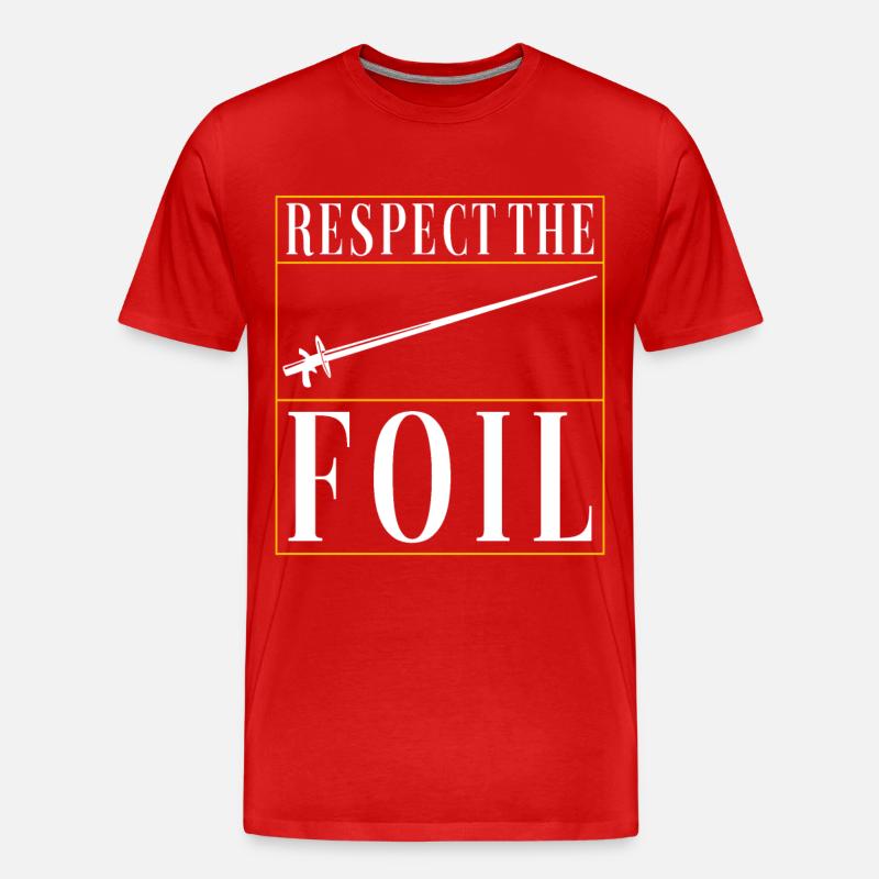 Fechten Fechtsport - Männer Premium Bio T-Shirt - Rot