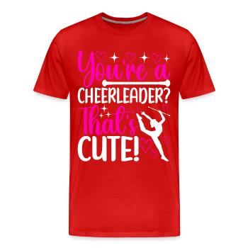 Majorette Gymnastics Majorettes Baton Twirling - Men's Premium Organic T-Shirt - red - Front - Damien (186cm)