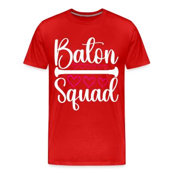 Majorette Gymnastics Majorettes Baton Twirling - Men's Premium Organic T-Shirt - red - Front - Damien (186cm)