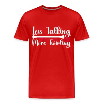 Majorette Gymnastics Majorettes Baton Twirling - Men's Premium Organic T-Shirt - red - Front - Damien (186cm)