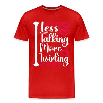 Majorette Gymnastics Majorettes Baton Twirling - Men's Premium Organic T-Shirt - red - Front - Damien (186cm)