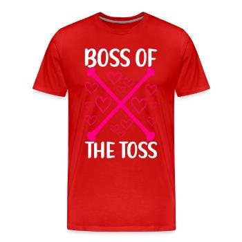 Majorette Gymnastics Majorettes Baton Twirling - Men's Premium Organic T-Shirt - red - Front - Damien (186cm)