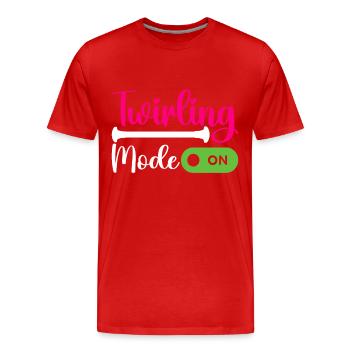 Majorette Gymnastics Majorettes Baton Twirling - Men's Premium Organic T-Shirt - red - Front - Damien (186cm)