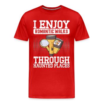 Paranormaler Ermittler Geister Jagen - Männer Premium Bio T-Shirt - Rot - Vorne - Damien (186cm)