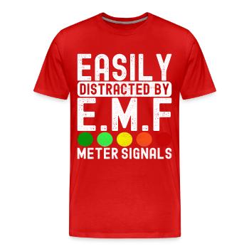 Paranormaler Ermittler Geister Jagen - Männer Premium Bio T-Shirt - Rot - Vorne - Damien (186cm)