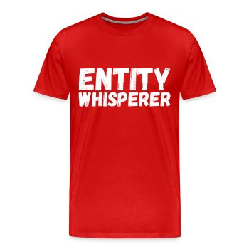 Paranormal Investigator Ghost Hunting - Men's Premium Organic T-Shirt - red - Front - Damien (186cm)