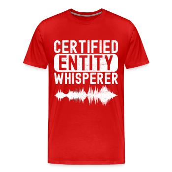 Paranormaler Ermittler Geister Jagen - Männer Premium Bio T-Shirt - Rot - Vorne - Damien (186cm)