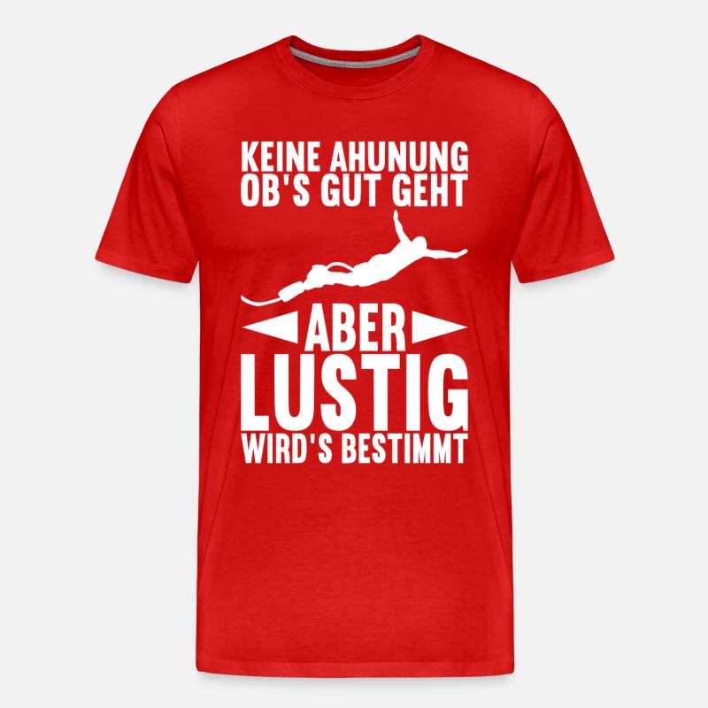 Bungee Bungeespringer - Männer Premium Bio T-Shirt - Rot