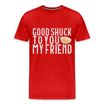 Oysters Oyster Lovers - Men's Premium Organic T-Shirt - red - Front - Damien (186cm)