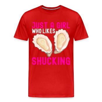 Oysters Oyster Lovers - Men's Premium Organic T-Shirt - red - Front - Damien (186cm)