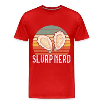 Oysters Oyster Lovers - Men's Premium Organic T-Shirt - red - Front - Damien (186cm)