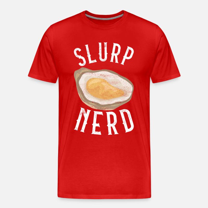 Austern Austernliebhaber - Männer Premium Bio T-Shirt - Rot