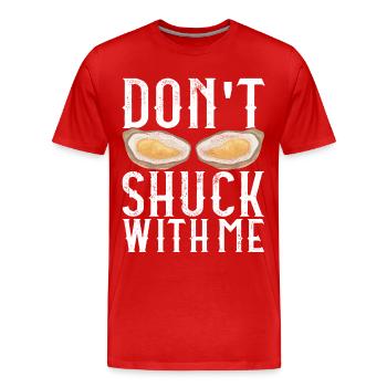 Oysters Oyster Lovers - Men's Premium Organic T-Shirt - red - Front - Damien (186cm)
