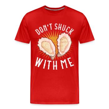 Oysters Oyster Lovers - Men's Premium Organic T-Shirt - red - Front - Damien (186cm)