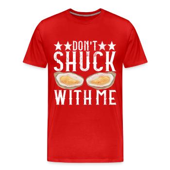 Oysters Oyster Lovers - Men's Premium Organic T-Shirt - red - Front - Damien (186cm)