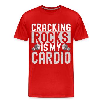 Geologe Geologie - Männer Premium Bio T-Shirt - Rot - Vorne - Damien (186cm)
