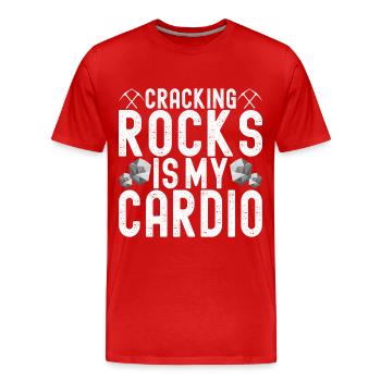 Geologe Geologie - Männer Premium Bio T-Shirt - Rot - Vorne - Damien (186cm)
