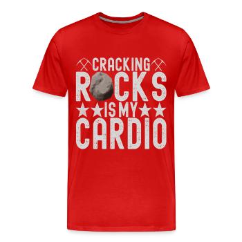 Geologe Geologie - Männer Premium Bio T-Shirt - Rot - Vorne - Damien (186cm)