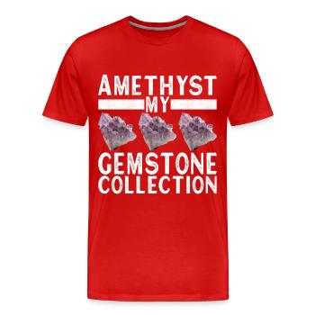 Geologe Geologie - Männer Premium Bio T-Shirt - Rot - Vorne - Damien (186cm)