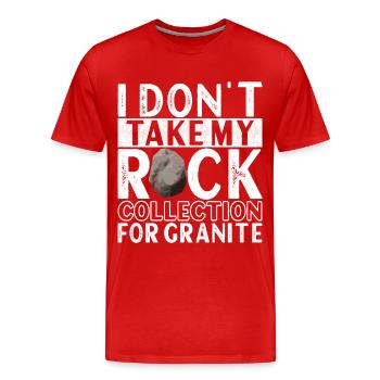 Geologe Geologie - Männer Premium Bio T-Shirt - Rot - Vorne - Damien (186cm)
