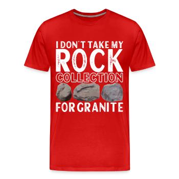 Geologe Geologie - Männer Premium Bio T-Shirt - Rot - Vorne - Damien (186cm)