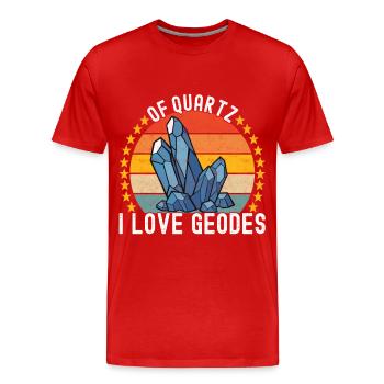 Geologe Geologie - Männer Premium Bio T-Shirt - Rot - Vorne - Damien (186cm)