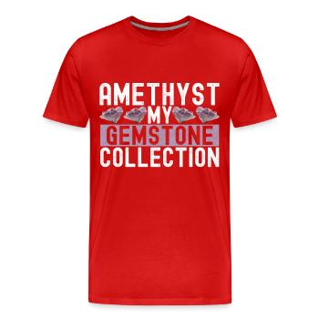 Geologe Geologie - Männer Premium Bio T-Shirt - Rot - Vorne - Damien (186cm)
