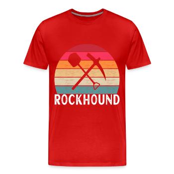 Geologe Geologie - Männer Premium Bio T-Shirt - Rot - Vorne - Damien (186cm)