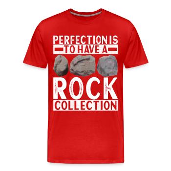 Geologe Geologie - Männer Premium Bio T-Shirt - Rot - Vorne - Damien (186cm)