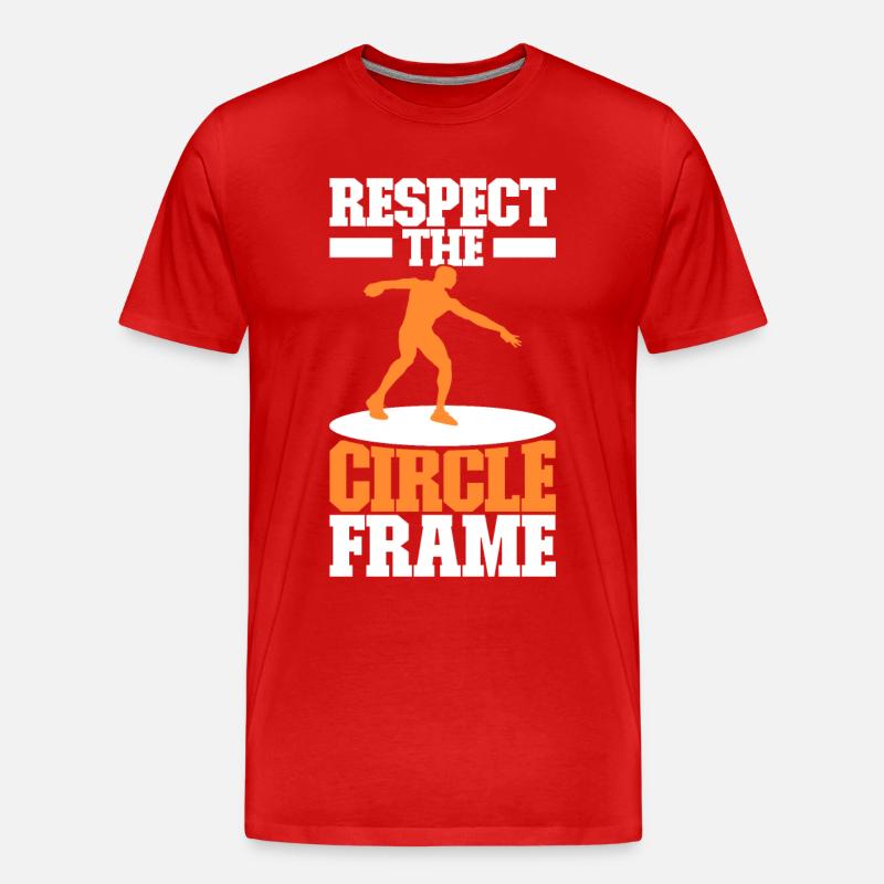 Discus thrower discus throw - Men's Premium Organic T-Shirt - red
