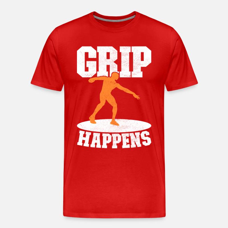 Discus thrower discus throw - Men's Premium Organic T-Shirt - red