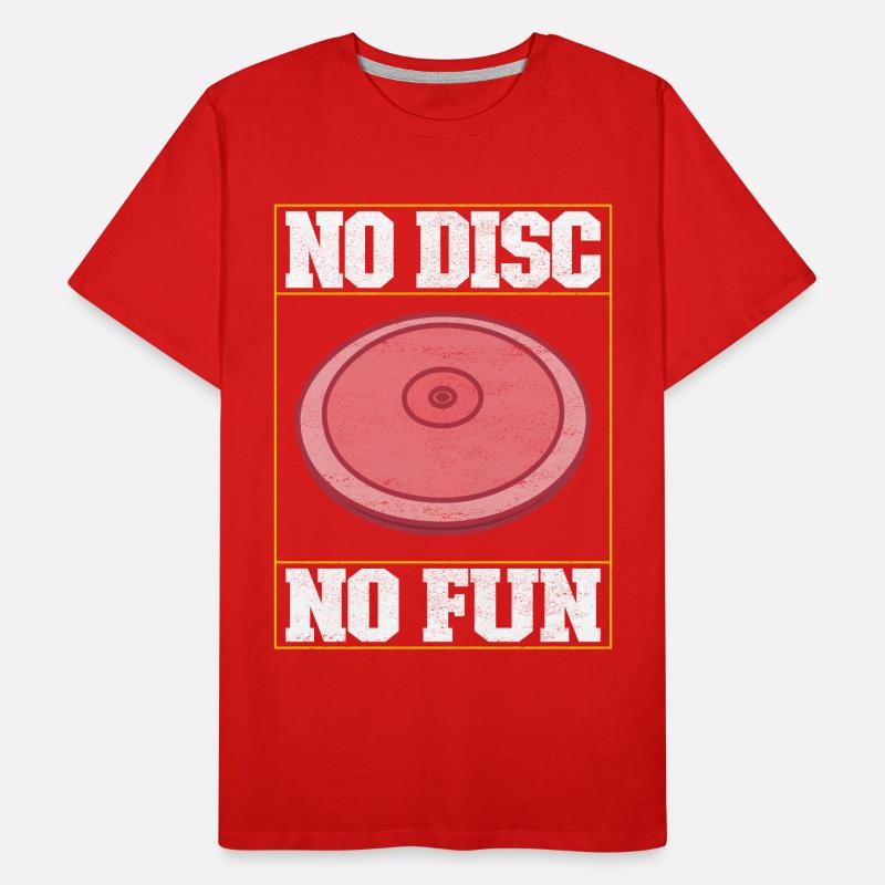 Diskuswerfer Diskuswerfen Männer Premium Bio T-Shirt