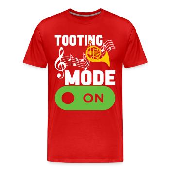 Cor Cuivres - T-shirt bio Premium Homme - rouge - Devant - Damien (186cm)