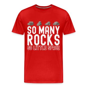 Geologe Geologie - Männer Premium Bio T-Shirt - Rot - Vorne - Damien (186cm)