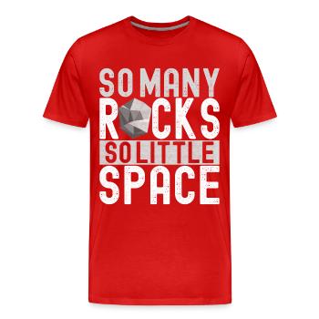 Geologe Geologie - Männer Premium Bio T-Shirt - Rot - Vorne - Damien (186cm)