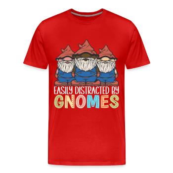 Gartenzwerge Gartenarbeit - Männer Premium Bio T-Shirt - Rot - Vorne - Damien (186cm)